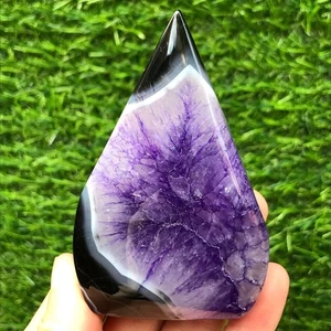 180g seltene lila Achat Quarz Freeform Kristall Mineral Probe Heilung - Bild 1 von 14