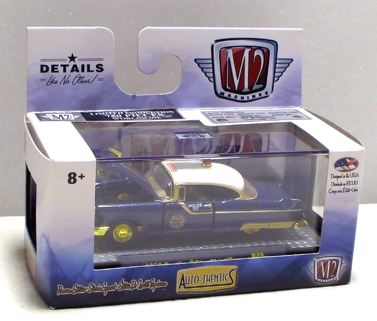 M2 Machines Gold Chase 1955 Pontiac Star Chief 1:64 Diecast 1/750 - Image 1 of 3
