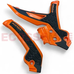 KTM EXC150 EXC250 EXC300 TBi ACERBIS X-GRIP FRAME GUARDS ORANGE 2024-2025 - Picture 1 of 5