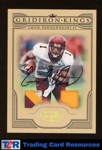 2008 Threads Ernie Wheelwright IV Gridiron Kings Material Autographs #/15 - Picture 1 of 2