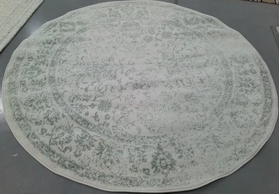 IVORY / SAGE 6'-0" x 6'-0" Back Stain Rug, Reduced Price 1172791665 ADR109V-6R - Image 1 of 4