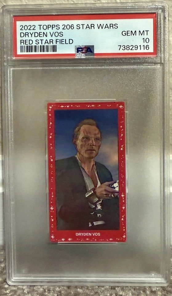 2022 Topps 206 Star Wars Dryden Vos Red Star Field PSA 10 - Image 1 of 1