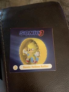 Sonic 3 The Hedgehog Movie Sonic Yellow Roller Happy Meal Toy McDonald's 2024 - Picture 1 of 6