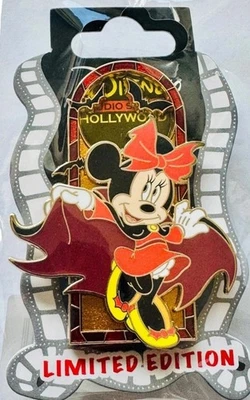 Prendedor Disney Studio Store Hollywood Halloween Minnie Mouse 2024 DSF Vampiro LE 400 Foto 1 de 4