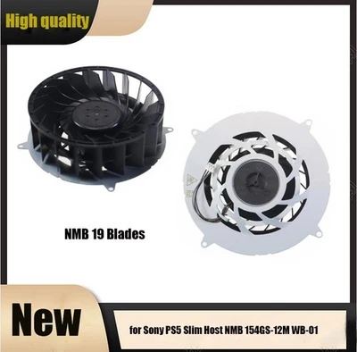 Internal Cooling Fan 19 Blades for Sony PS5 Slim Console NMB 154GS-12M WB-01 SUK - Image 1 of 4