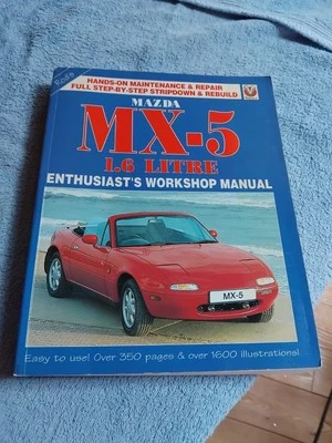 Mazda MX5 1.6 Miata Enthusiast's Workshop Manual by Rod Grainger VGC FREE POST - Image 1 of 4