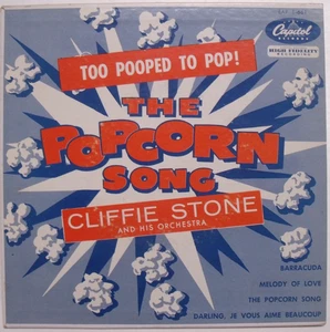 Cliffie Stone - The Popcorn Song - 1956 NM 45 EP - Imagen 1 de 4
