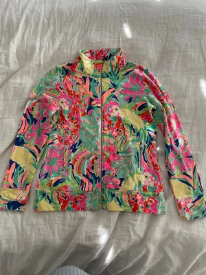 Lilly Pulitzer Pullover Womens Large Multicolor Skipper Popover Tropical Print - Image 1 of 4