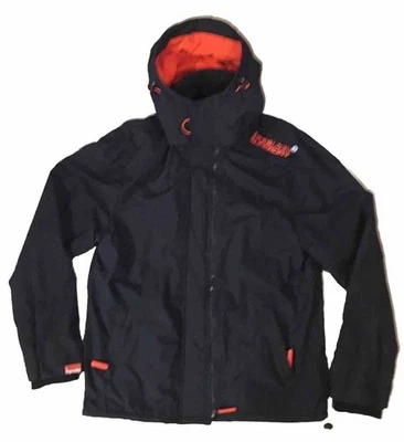 Superdry Original Windcheater Chaqueta Hombre XXL Negro Naranja Forrado Polar Invierno Foto 1 de 4