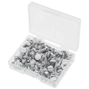 Wall Plate Screws, 100 pcs White Outlet Screws 3/8" Long 6-32 Thread Light El... - Picture 1 of 5