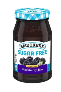 🟢 New Smucker’s Sugar Free SEEDLESS BLACKBERRY Jam Fruit Zesty Jar 12.75oz - Picture 1 of 2