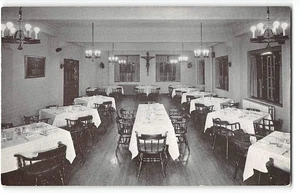 Lemay, Missouri WHITE HOUSE RETREAT Dining Room 1940s Vintage Postcard - Picture 1 of 2