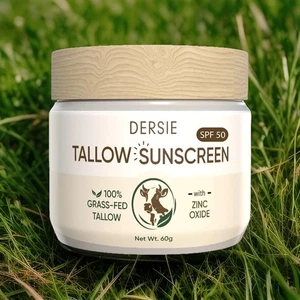 Beef Tallow Sunscreen with Zinc Oxide Instant Mineral Sun Block Protection SPF50 - Picture 1 of 8