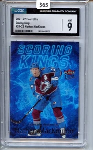 2021-22 Fleer Ultra Scoring Kings Nathan MacKinnon #SK-22 CGC 9 Mint - Bild 1 von 2