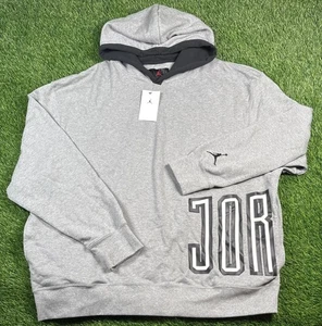 NEU Nike Air Jordan Sport DNA Pullover Hoodie Herren Gr. 3XL Grau Stretch Neu mit Etikett - Bild 1 von 12