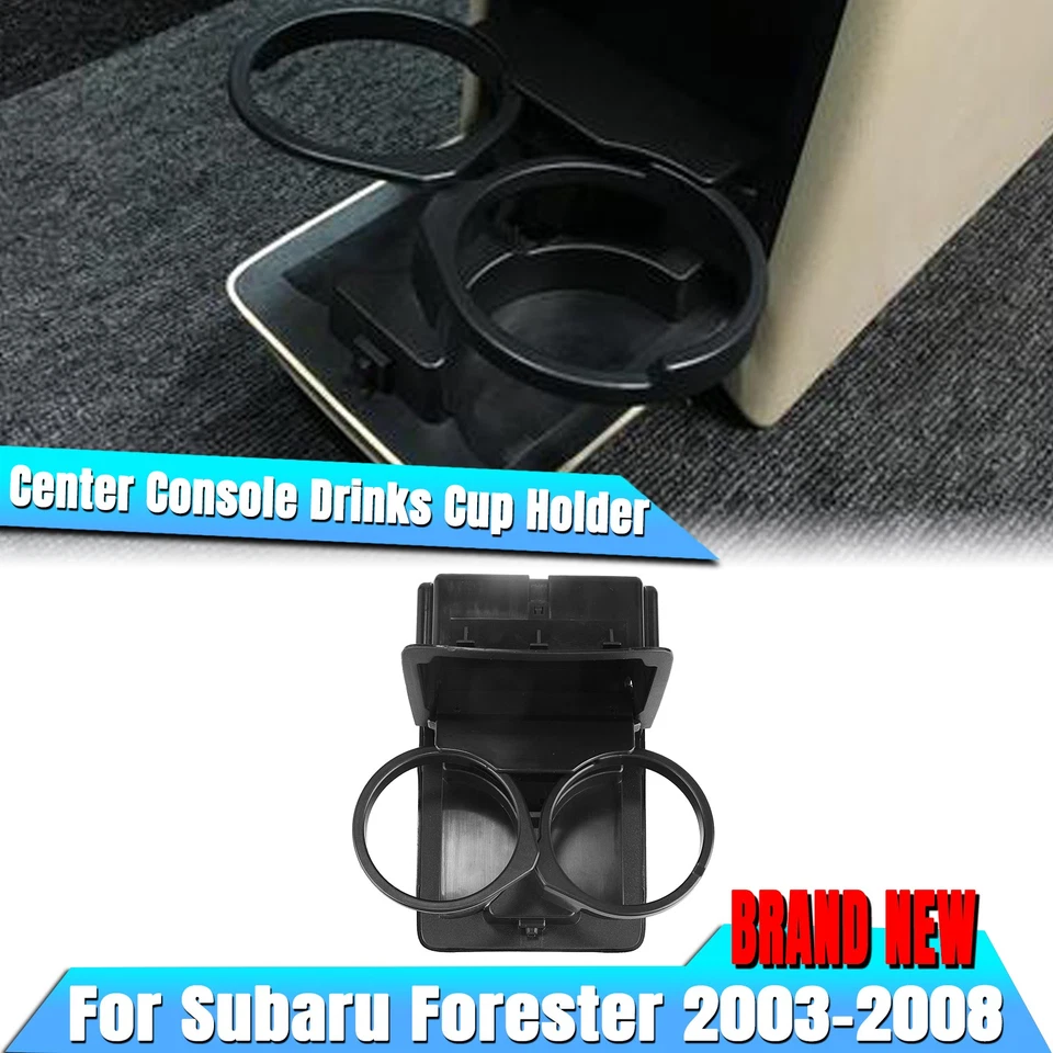 Consola central negra portavasos apto para Subaru Impreza 2003-2008 2004 05 Foto 1 de 4