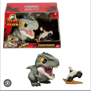 Mattel Jurassic World Bite Club Giganotosaurus Ian Malcolm Serie 2 Nuevo Raro - Imagen 1 de 1