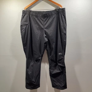 REI Co-Op Damen XL Petite Black Essential Regen wasserdicht Reißverschluss Beine Hose - Bild 1 von 6