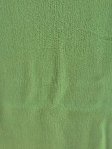 Vintage crinkle viscose green fabric remnant 130cmx1.5mt (51"x59") - Picture 1 of 3