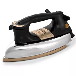 Maharaja Whiteline 1200W Classico Plancha Heavy Weight Dry Iron 240V Exp. Ship - Picture 1 of 9