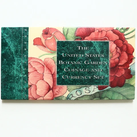 1997 P Botanic Gardens Coin & Currency Coin Set BU OGP Cover