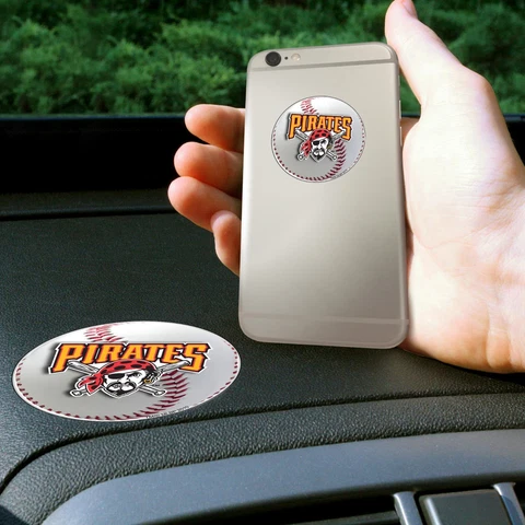 Fanmats MLB Pittsburgh Pirates Get a Grip Cell Phone Grip Thick Polymer Sticker Cover