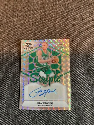 2023-24 Panini Mosaic Prizm Scripts Sam Hauser Boston Auto - Image 1 of 2