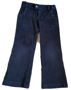 Girls J Khaki Pants Black With Sequins Size 7 GUC ( Box B 15) - Picture 1 of 6