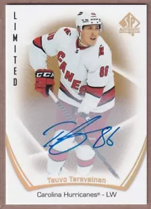 2021-22 SP Authentic Limited Autographs #54 Teuvo Teravainen AUTO - HURRICANES - Picture 1 of 2
