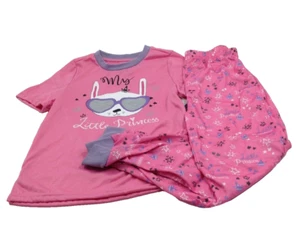 Isotoner Girls 2 Pc Little Bunny Princess Pajama Sleep Set Top Bottom Size 8-10 - Picture 1 of 6