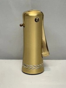 Vintage RONSON VARAFLAME LADYLITE Gold Butane Cigarette Lighter Art Metal Work - Picture 1 of 13