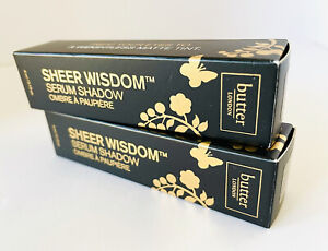 x2 Butter London Sheer Wisdom Serum Shadow & Primer Maplewood  Driftwood NEW