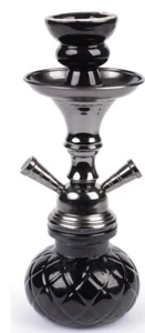 WEELOV Shisha, viel Zubehör, 2 Schläuchen, Glas-Bowl, Wasserpfeife, schwarz OVP  - Bild 1 von 2