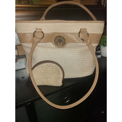 Giani Bernini Bolso de Hombro Cartera de Paja con Monedero Lote Foto 1 de 4