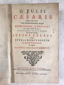 Julii Caesaris Commentarii A Graevio Julius Caesars Kommentare antikes Buch - Bild 1 von 12