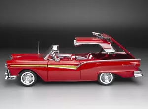 1957 Ford Fairlane 500 Skyliner Flame red in 1:18 scale by Sun Star - Picture 1 of 4