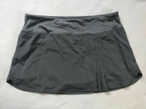 Lululemon Skirt size 6 charcoal coal gray grey green Running Skirt lined Pace