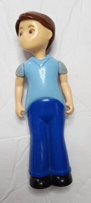 VINTAGE LITTLE TIKES DOLLHOUSE FATHER FIGURE NAVY BLUE PANTS DAD DOLL TOY MAN - Image 1 of 4