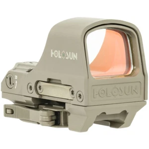 HOLOSUN 510 FDE Shake Awake 1x2/65 MOA Green Circle Dot Reflex Sight - Picture 1 of 4