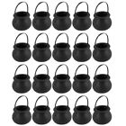 20 Pcs  Candy Kettles Witch Skeleton Cauldron Holder Pot with Handle for2834