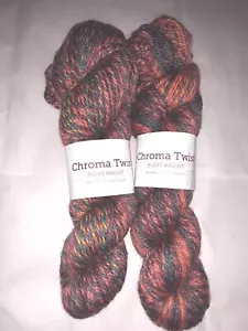 Knit Picks Chroma Twist Bulky Yarn 2 Skeins in Vermont Color Superwash Wool New - Picture 1 of 3