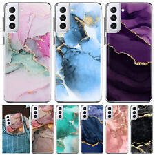 Cover For Samsung Galaxy A55 A15 A14 S24 S23 Plus Marble Texture Chic Phone Case