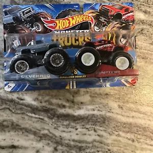 Monster Trucks Silverado y Raptor de Hot Wheels - Imagen 1 de 2