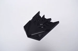 3D Black Decepticon Transformers Emblem Badge Car Stickers Truck Gloss Black - Picture 1 of 1