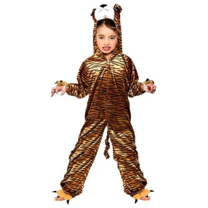 Child TIGER Fancy Dress Outfit Jungle Fun Animal Costume Book Week Age 3-13 - Picture 1 of 6