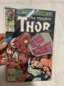 Thor # 411 - 1st New Warriors cameo  Very Good Condition - Picture 1 of 6
