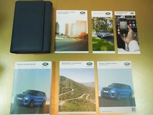 2018 LAND ROVER RANGE ROVER SPORT OWNERS MANUAL SET  FACTORY OEM MINT - Picture 1 of 8