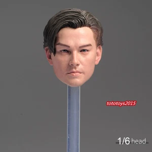 1:6 Jack Leonardo DiCaprio Head Sculpt For 12'' Male Soldier Figure Body - Picture 1 of 6