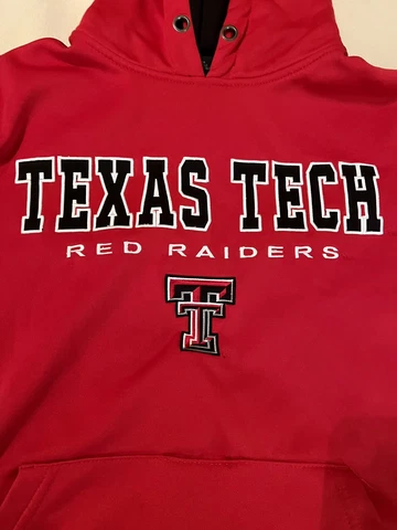 Texas Tech Red Raiders Embroidered Hoodie Men Small Sweatshirt Colosseum Cover