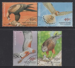 Australia 2001 Birds of Prey set of 4 in Pairs Used - Picture 1 of 1